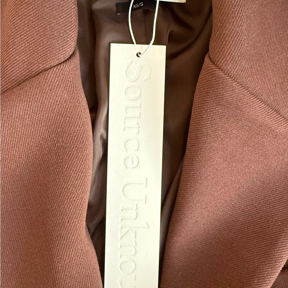 Source Unknown Nangy Brown Cinched Blazer (BNWT) … - image 5
